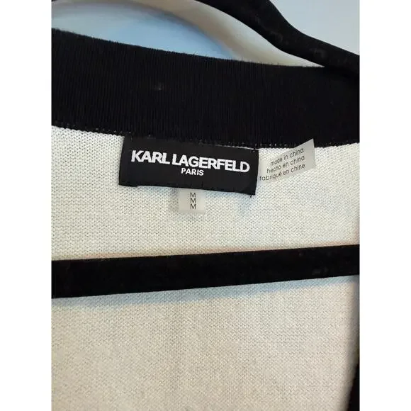 Karl Lagerfeld Paris Knit Cardigan Sweater - Picture 5 of 8